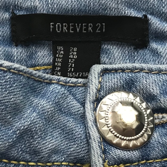 Forever 21 distressed jeans shorts (waist measures 32") - Picture 5 of 8